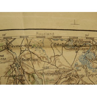 Austro-Hungarian map of the Brody-Tarnopol 1:400, K.u.K Feldkanonenregiment № 14. Espenlaub militaria
